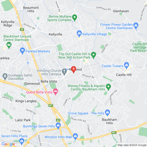 Jazeera location map: Level 1, 22 Brookhollow Avenue, Norwest, NSW